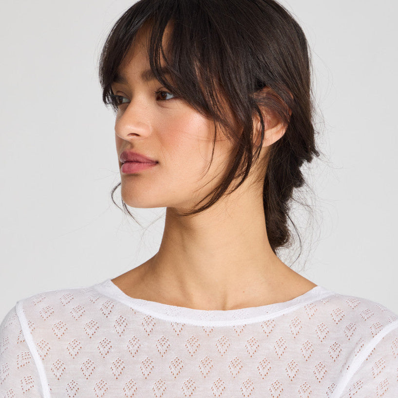 Fermi Bluse - Viskose/Silke - White