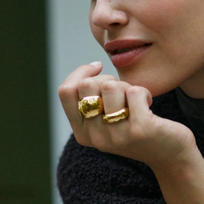 Edblad Boyd Ring i blank 14K guldbelægning