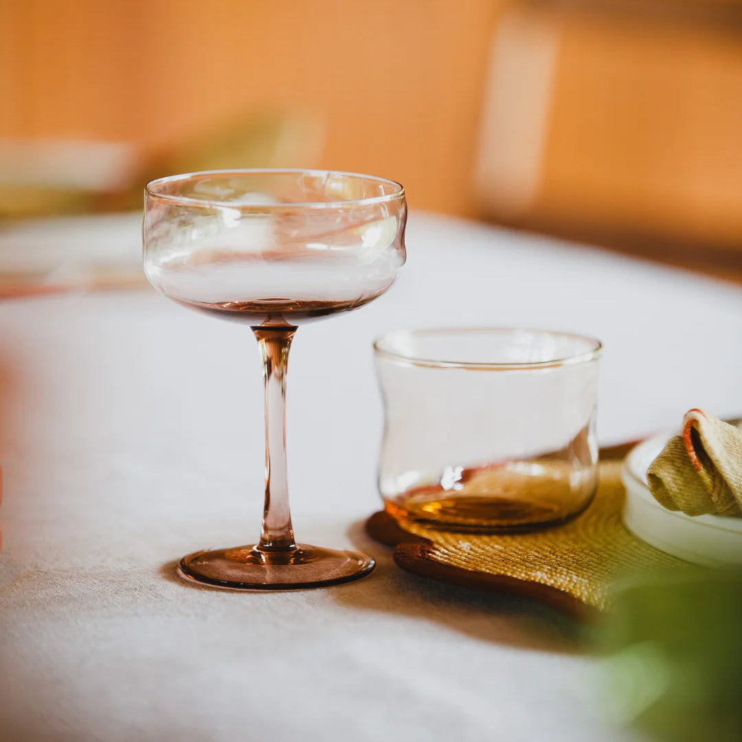 Swirl Coupe Glas - Glow