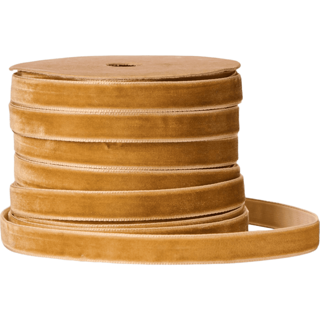 Orange/brun velour gavebånd fra Ib Laursen - perfekt til gaveindpakning