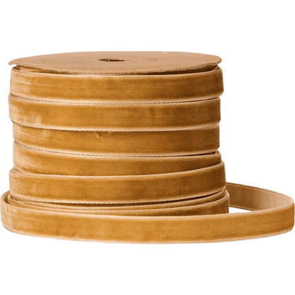 Orange/brun velour gavebånd fra Ib Laursen - perfekt til gaveindpakning