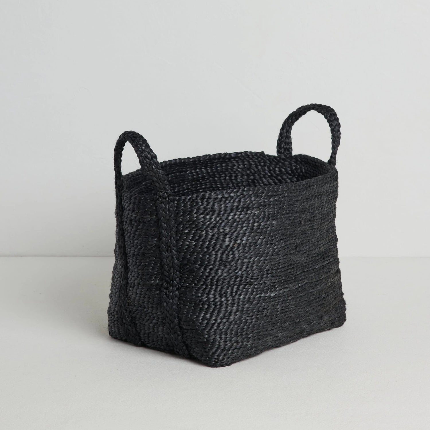 Firkantet Kurv - Jute - Charcoal