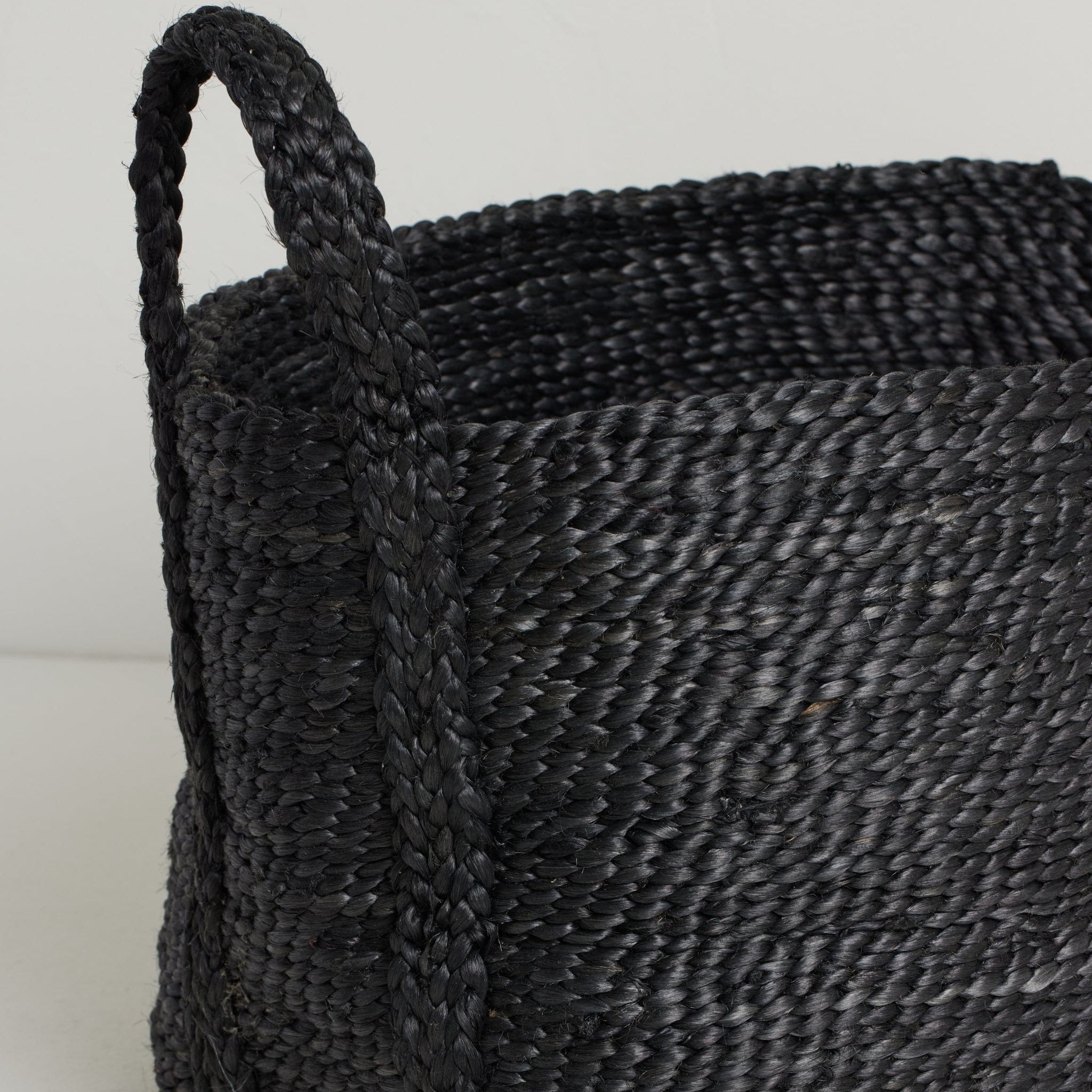 Firkantet Kurv - Jute - Charcoal