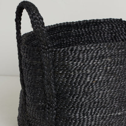 Firkantet Kurv - Jute - Charcoal