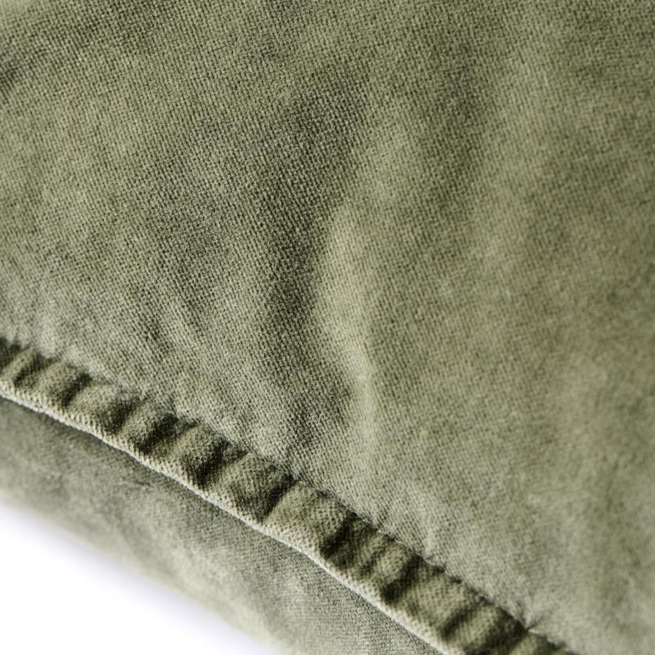 Velour Pude - 50x50 - Olive (29)