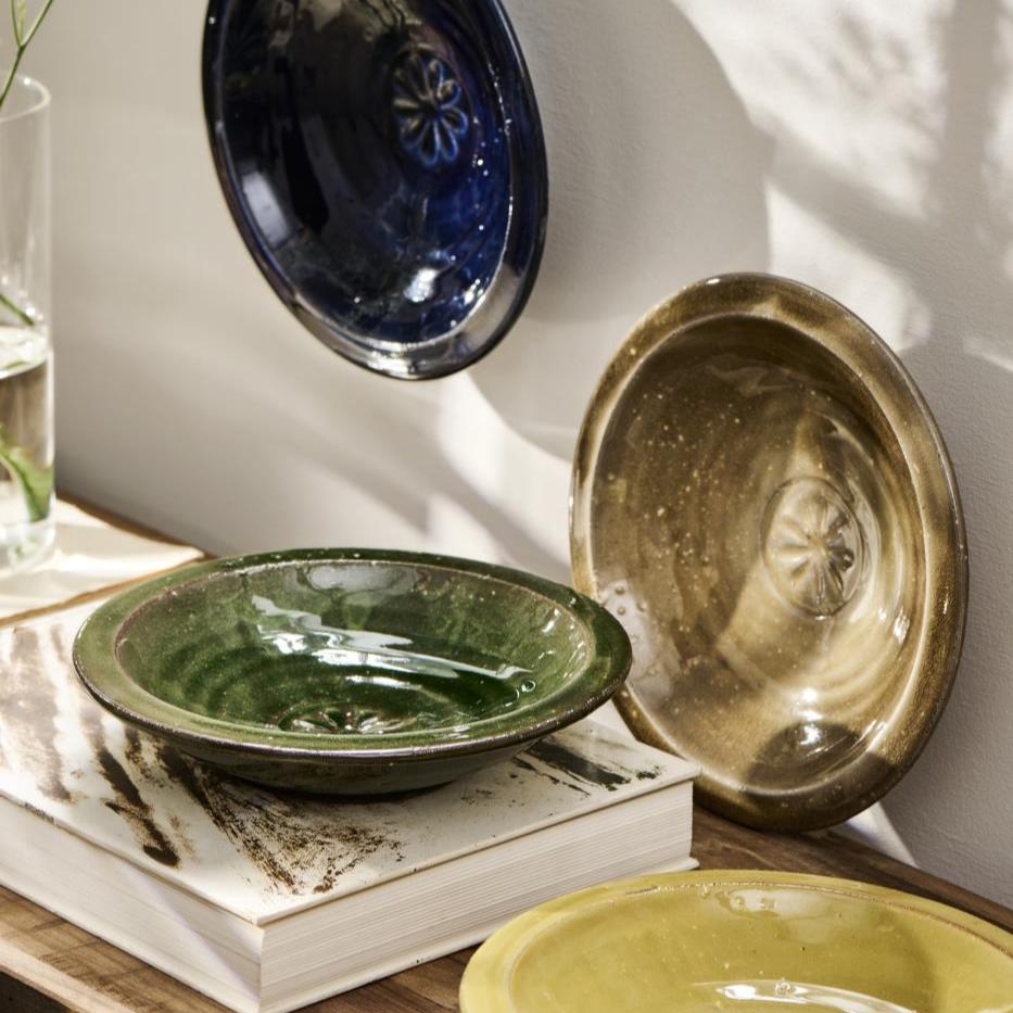 Skål m. blomst - Avignon - 4 farver