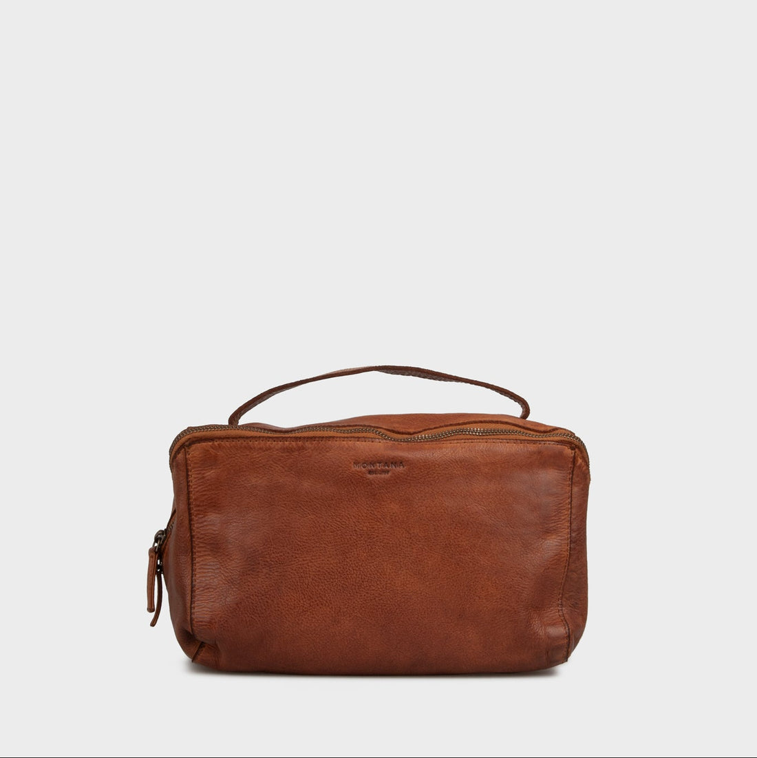 Dillon Stor Toilettaske - Cognac