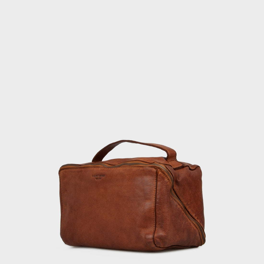 Dillon Stor Toilettaske - Cognac