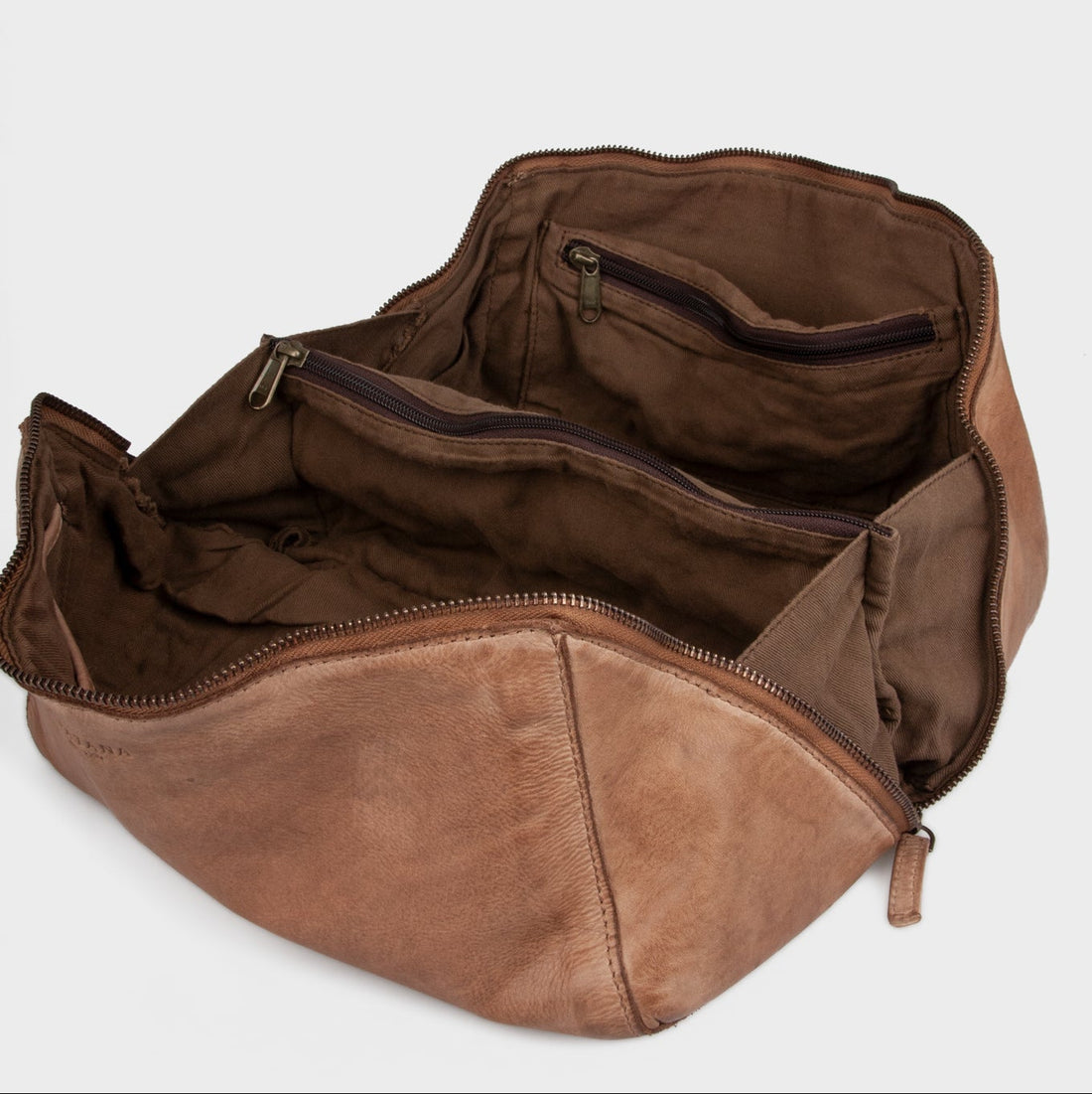 Dillon Stor Toilettaske - Walnut