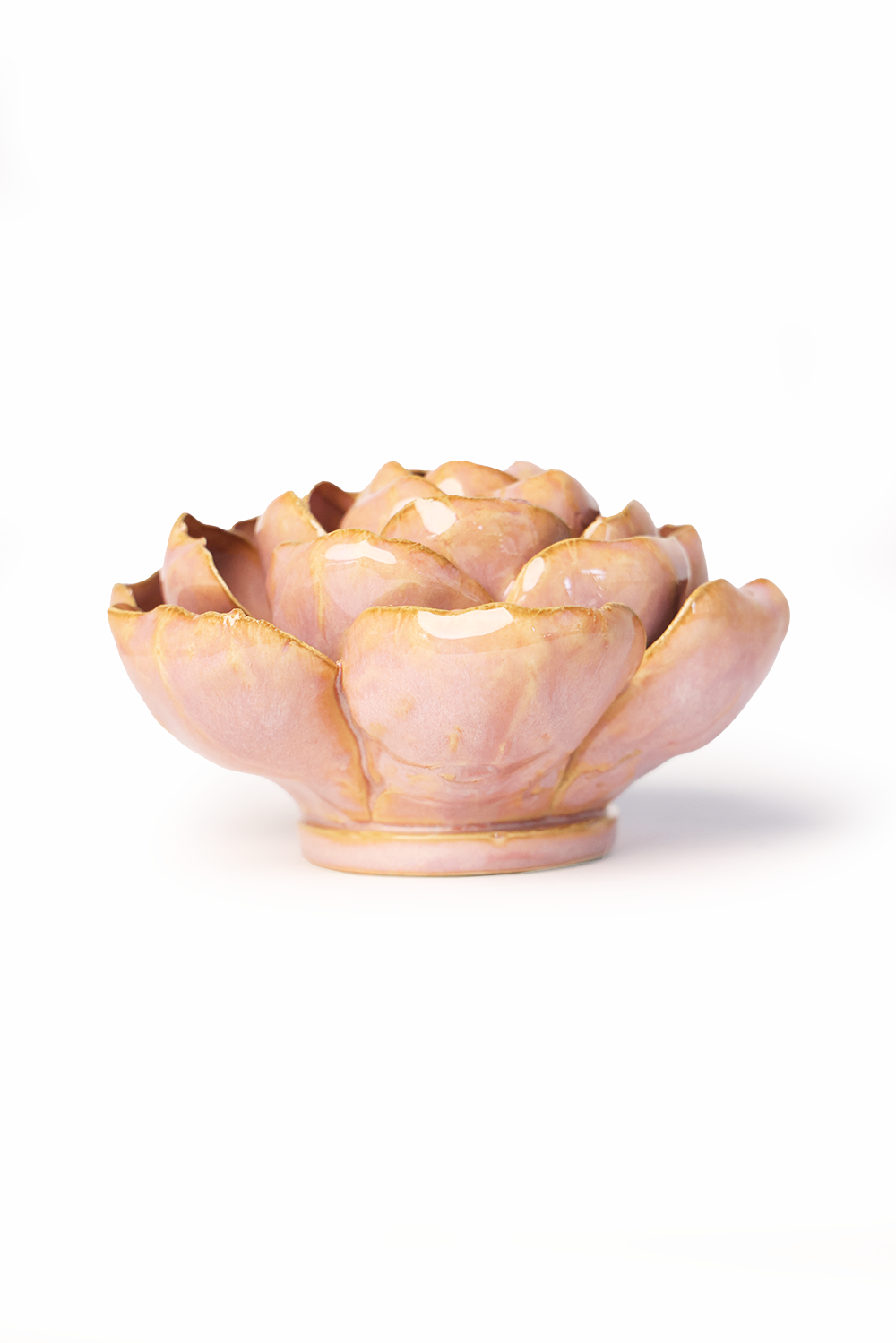 Keramikblomst - Rose Pink Big Ben Peony (FR16)
