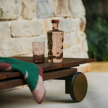 Mundblæst Swirl Vandflaske - Silt