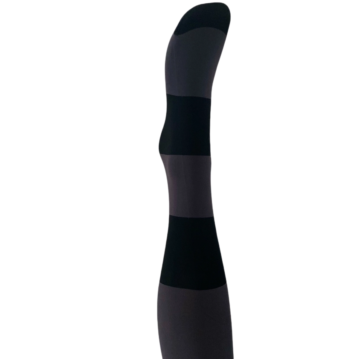 Inge Strømpebukser - Dark grey w. black stripe