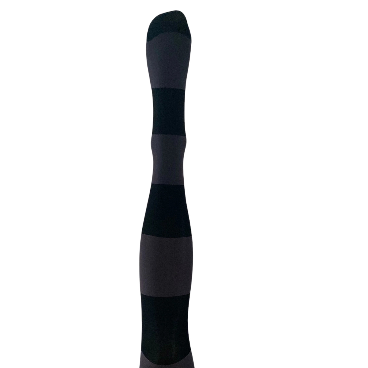 Inge Strømpebukser - Dark grey w. black stripe