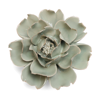 Keramikblomst - Pistachio Green Rose (EG09)