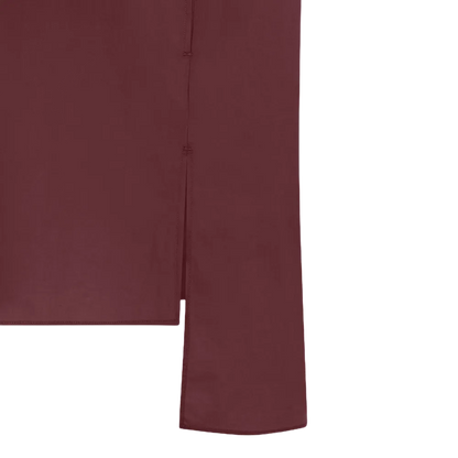 Osaka Skjortekjole - Øko Bomuld - Red Mahogany