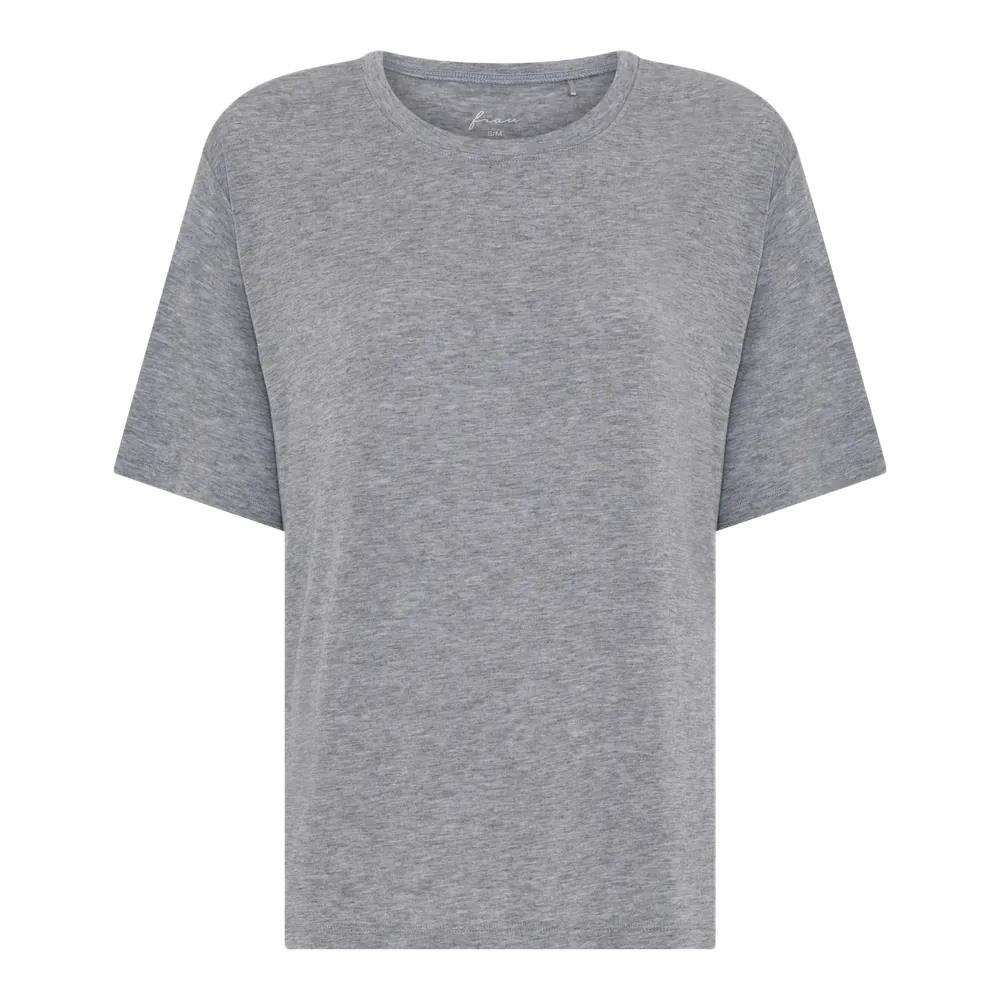 Orlando T-shirt - Modal/Cashmere - Medium Grey Melange