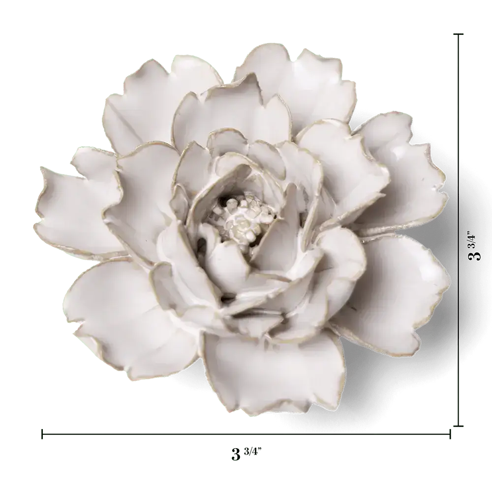 Keramikblomst - Ivory Rose (CO03)