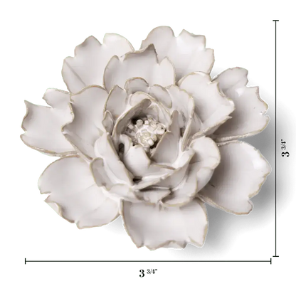 Keramikblomst - Ivory Rose (CO03)
