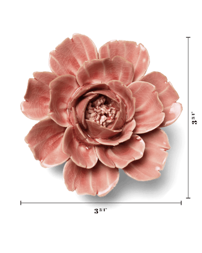 Keramikblomst - Champagne Pink Rose (EG37)
