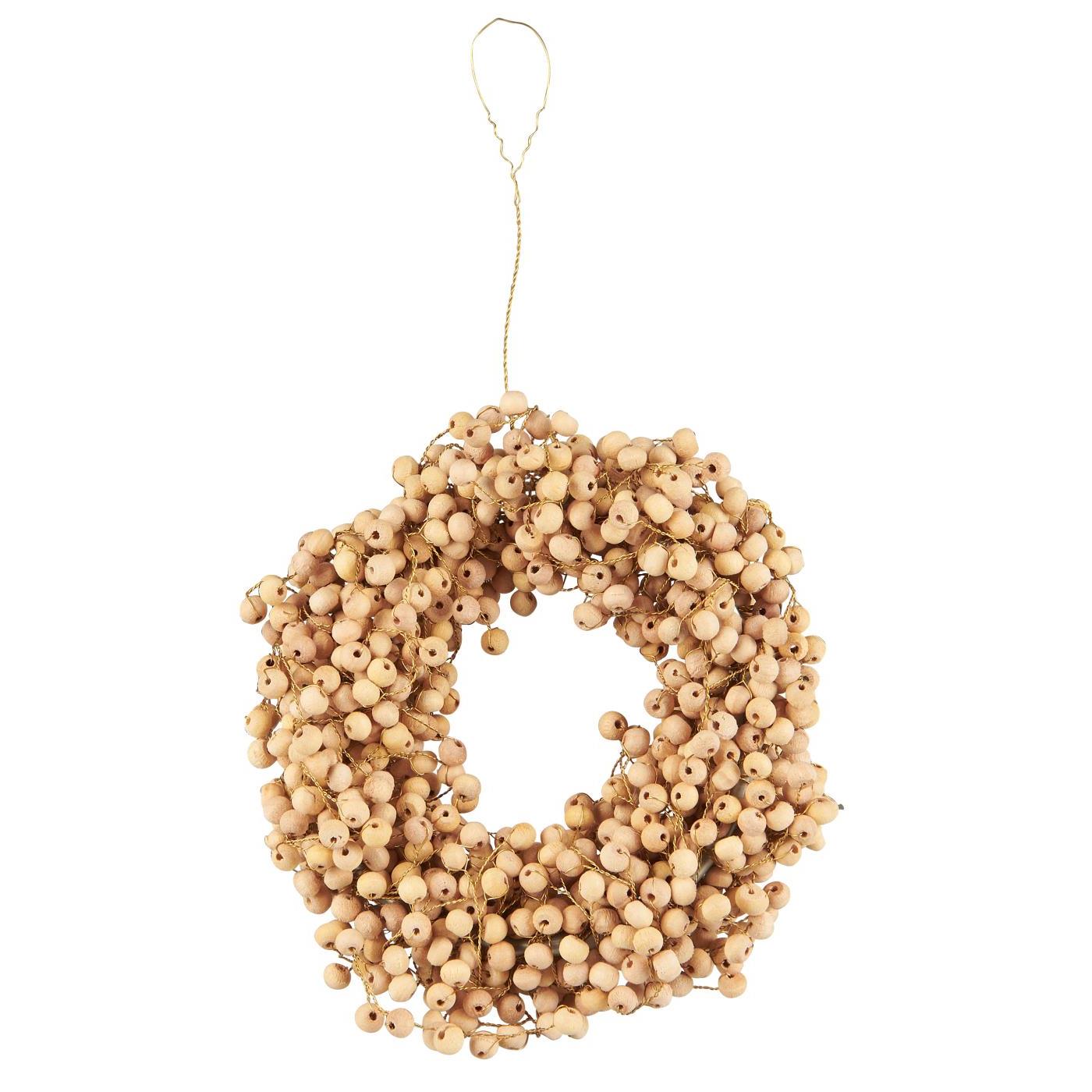 Krans Med Træperler
