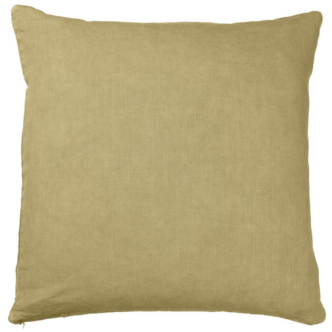 Hør Pude - 50x50 - Mustard (03)