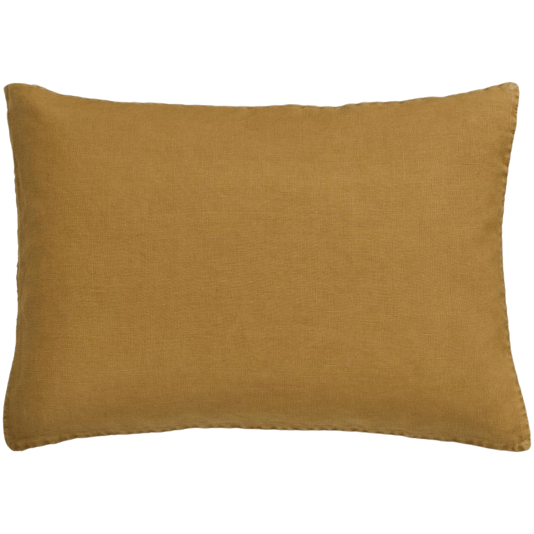 Hør Pude - Ochre Green (85)