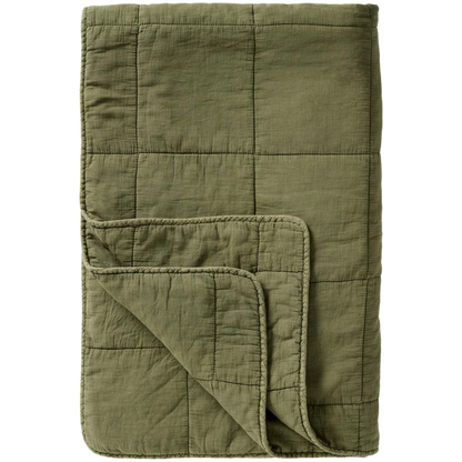 Quilt Tæppe - Bomuld - Olive (29)