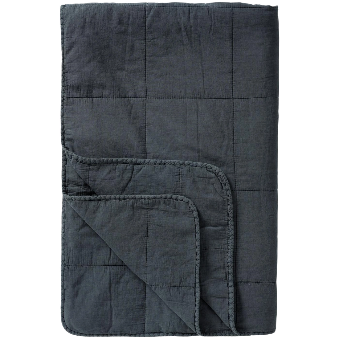 Quilt Tæppe - Bomuld - Historical Blue (69)