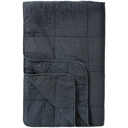 Quilt Tæppe - Bomuld - Historical Blue (69)