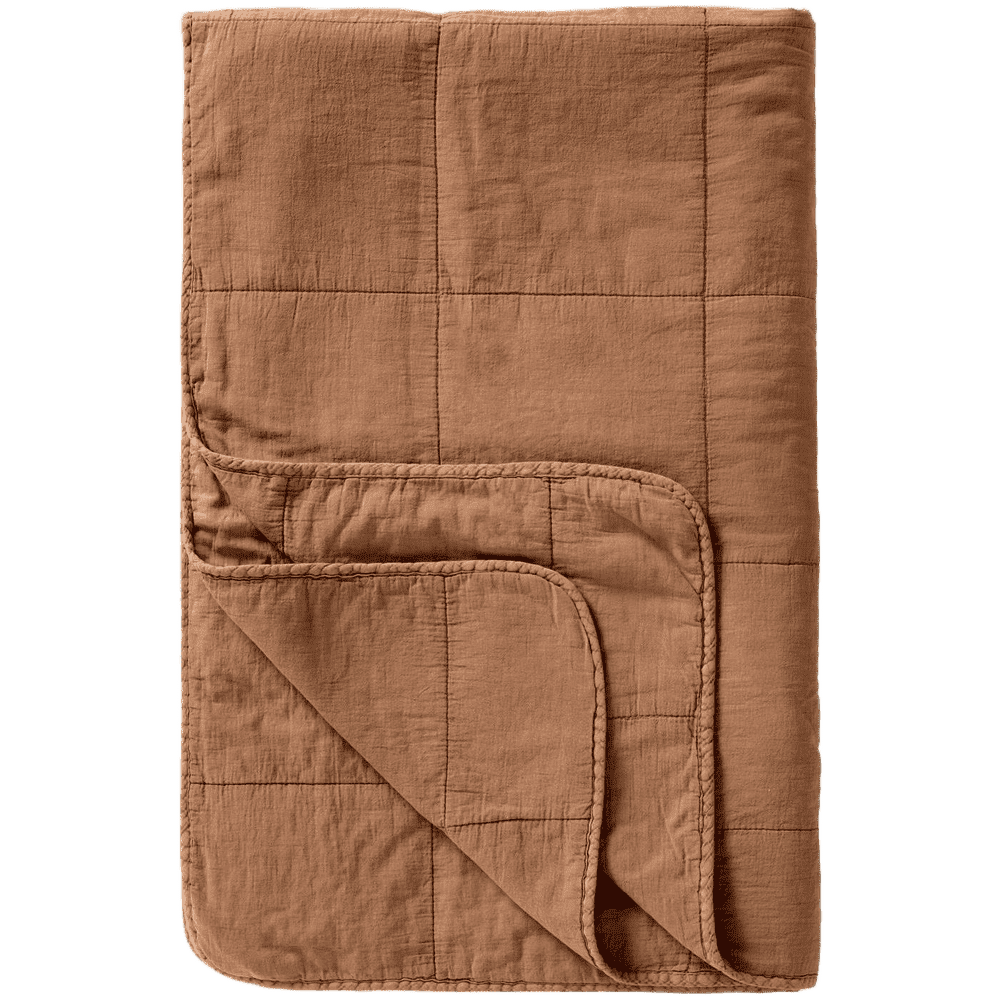 Quilt Tæppe - Bomuld - Camel (94)