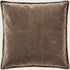 Velour pude 50x50 cm fra Ib Laursen i grå farven Soil