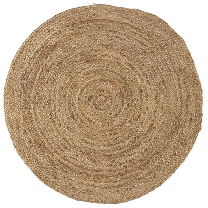 Rundt Gulvtæppe - Jute
