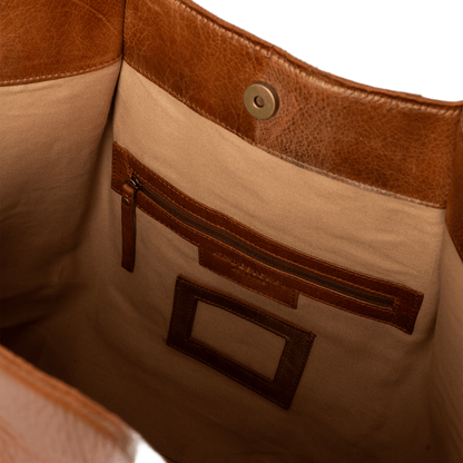 Mane, Stor Urban Skuldertaske - Walnut
