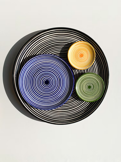 Classic Stripe - Tallerken - Blue