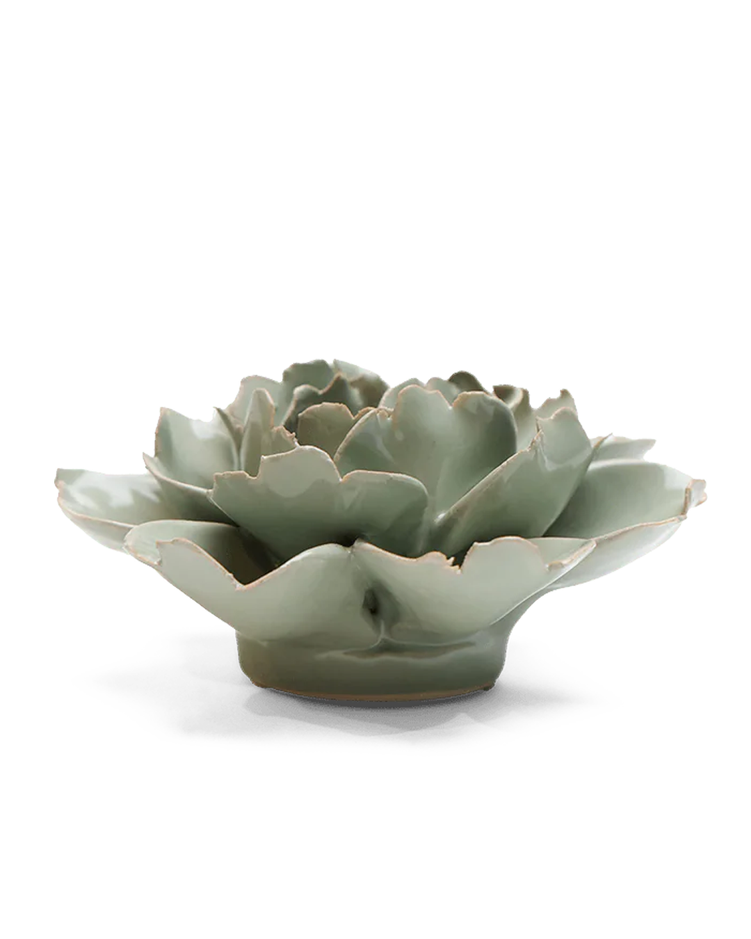 Keramikblomst - Pistachio Green Rose (EG09)