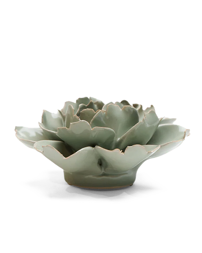 Keramikblomst - Pistachio Green Rose (EG09)