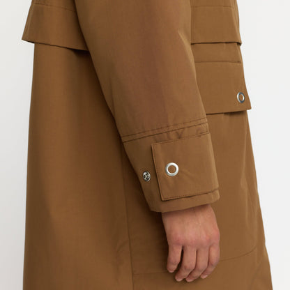 Brun parka vinterjakke fra Selfhood 