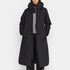 Lang sort hooded parka fra Selfhood med hætte