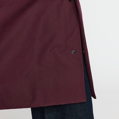 Lang Hooded Parka, Jakke - Burgundy