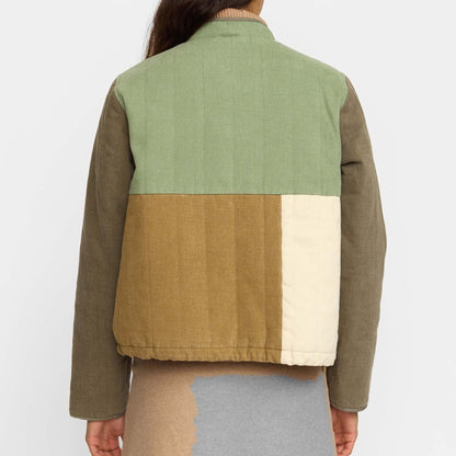 Quiltet Patchwork Jakke - Army