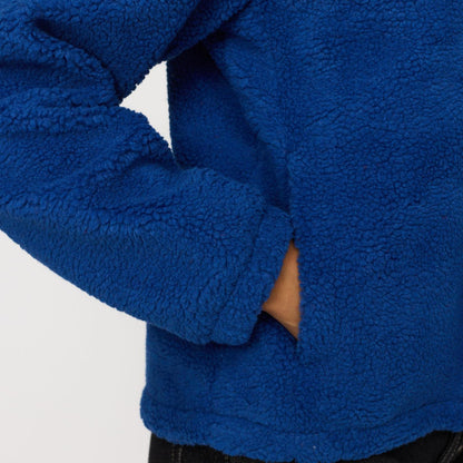 Teddyjakke i blød sherpa fleece med varm og komfortabel pasform