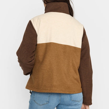 Selfhood block jacket med fleeceforede sidelommer