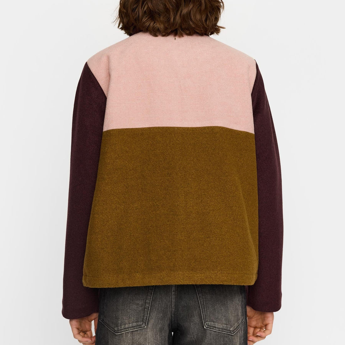 Block Jacket, Jakke - Burgundy