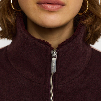 Block Jacket, Jakke - Burgundy