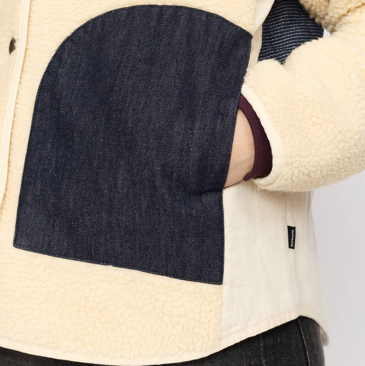 Teddy Block Jacket, Jakke - Offwhite