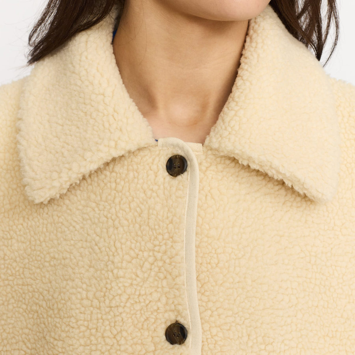 Teddy Block Jacket, Jakke - Offwhite