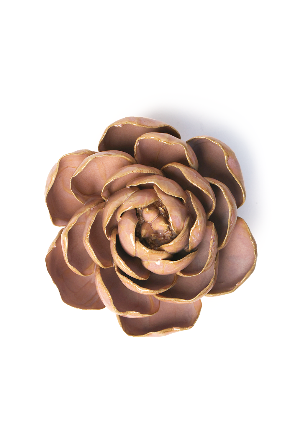 Keramikblomst - Rose Pink Big Ben Peony (FR16)