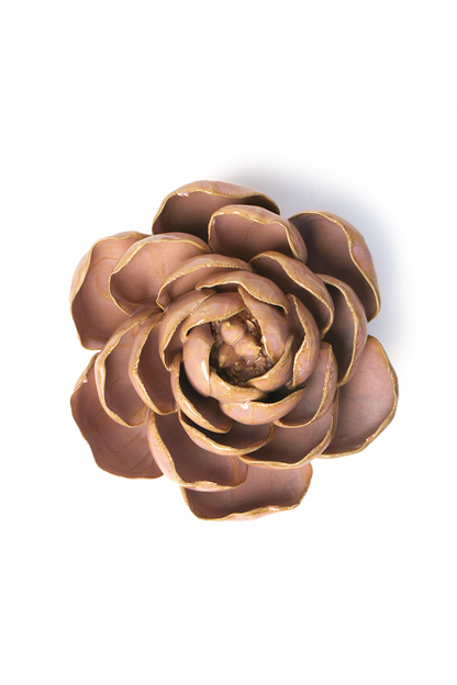 Keramikblomst - Rose Pink Big Ben Peony (FR16)