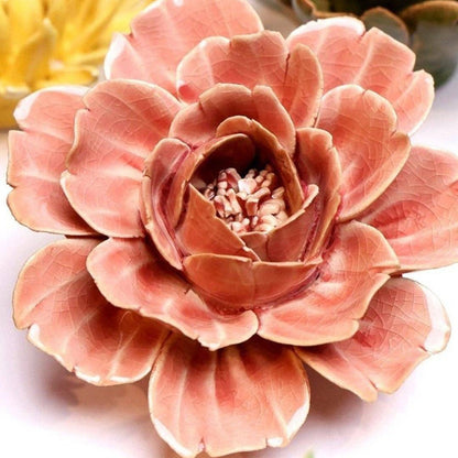 Keramikblomst - Champagne Pink Rose (EG37)