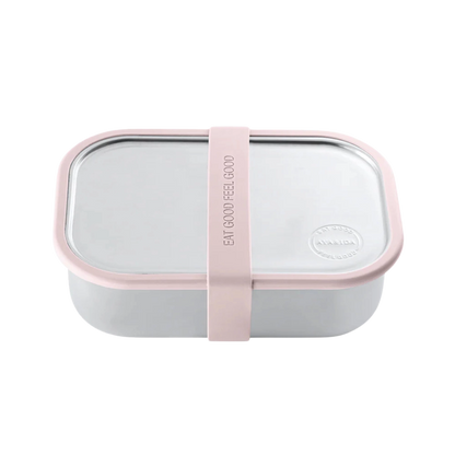 Madkasse - Rustfrit stål - Soft Rose